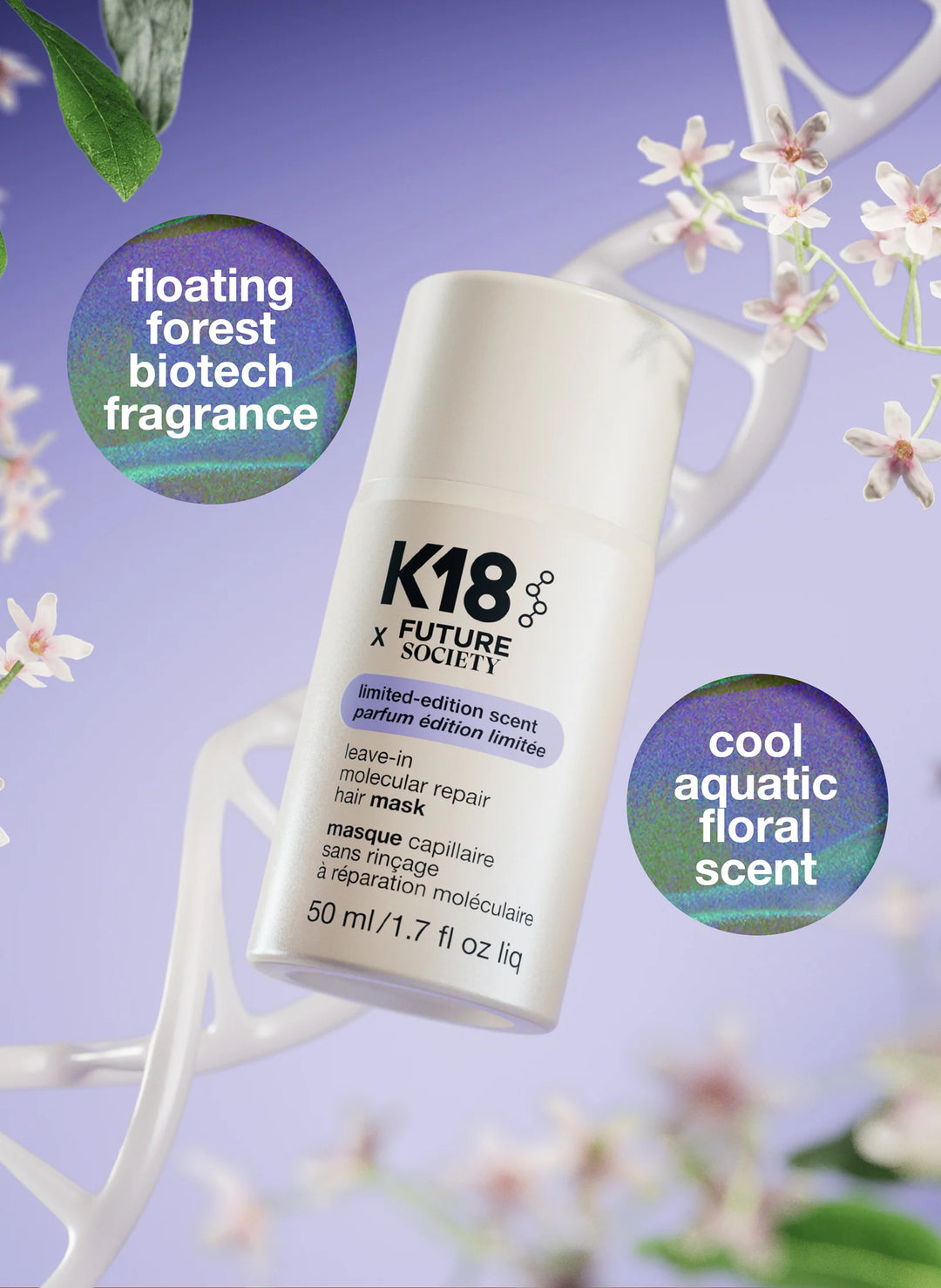 COMING SOON !! K18 x Future Society - Limited Edition Leave-In Molecular Repair Hair Mask
