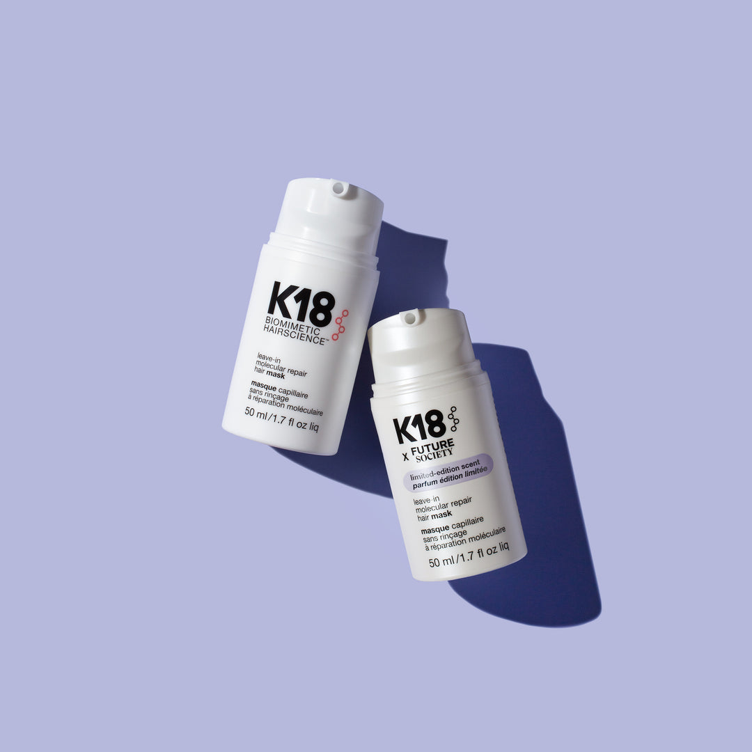 COMING SOON !! K18 x Future Society - Limited Edition Leave-In Molecular Repair Hair Mask