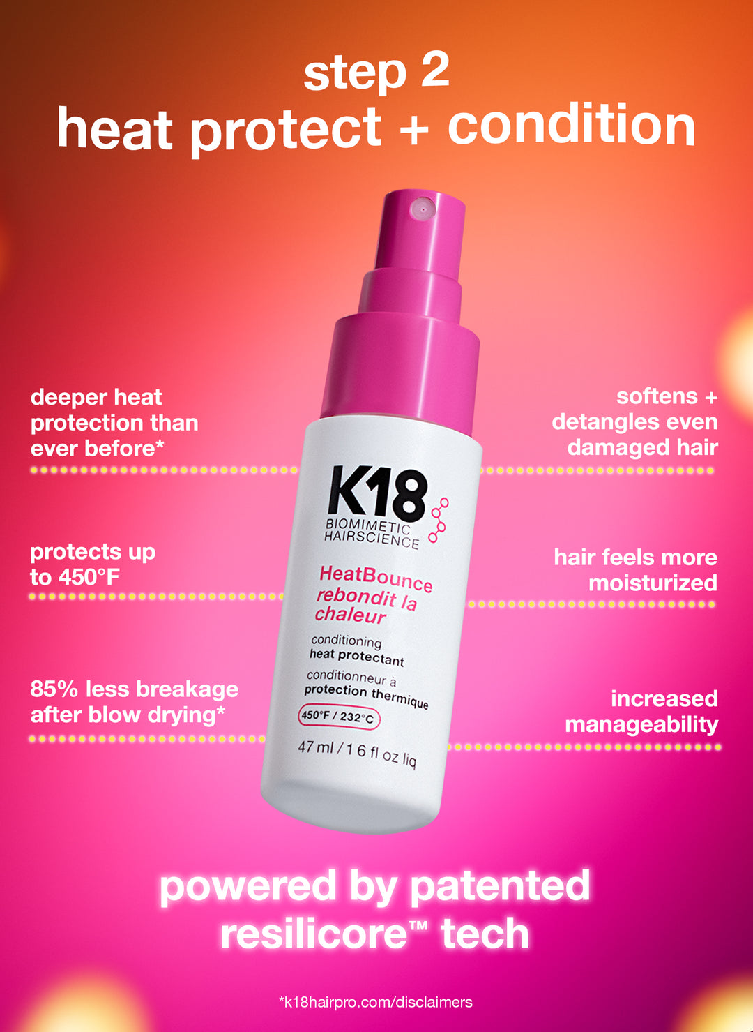 K18 Salon blow-out at home kit